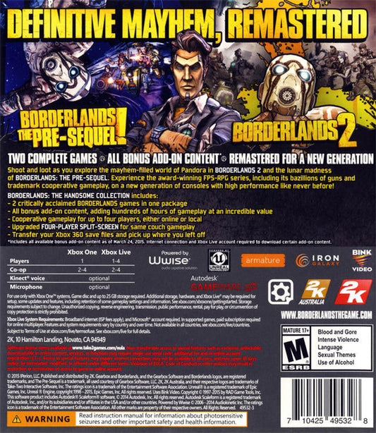 Borderlands - The Handsome collection (usagé) - www.Shopthatapp.com