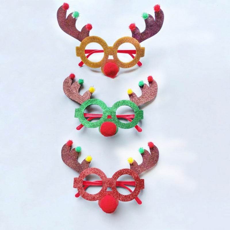 Christmas Creative Party Gathering Dress Up Glasses - www.Shopthatapp.com