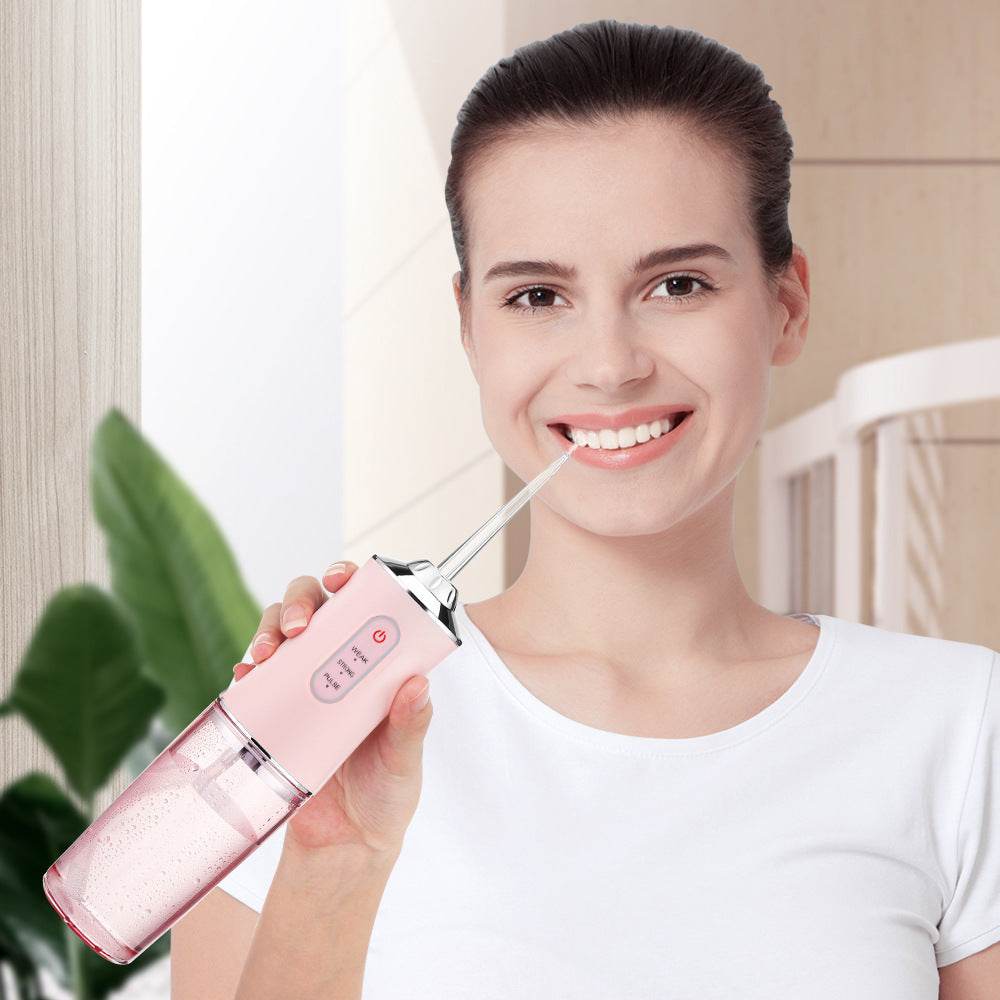 Cordless Dental Electric Flosser High Speed water Spray Oral Irrigator - www.Shopthatapp.com