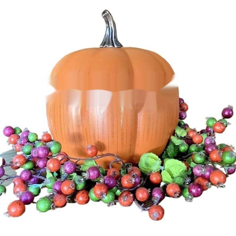 Starry Night Glass Halloween Pumpkin Decoration - www.Shopthatapp.com