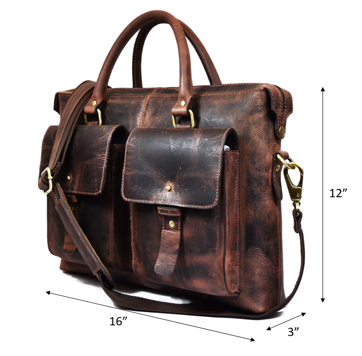 Berkeley Leather Portfolio Bag - Walnut Brown-Luggage and bags-www.Shopthatapp.com-Tolredo Leather