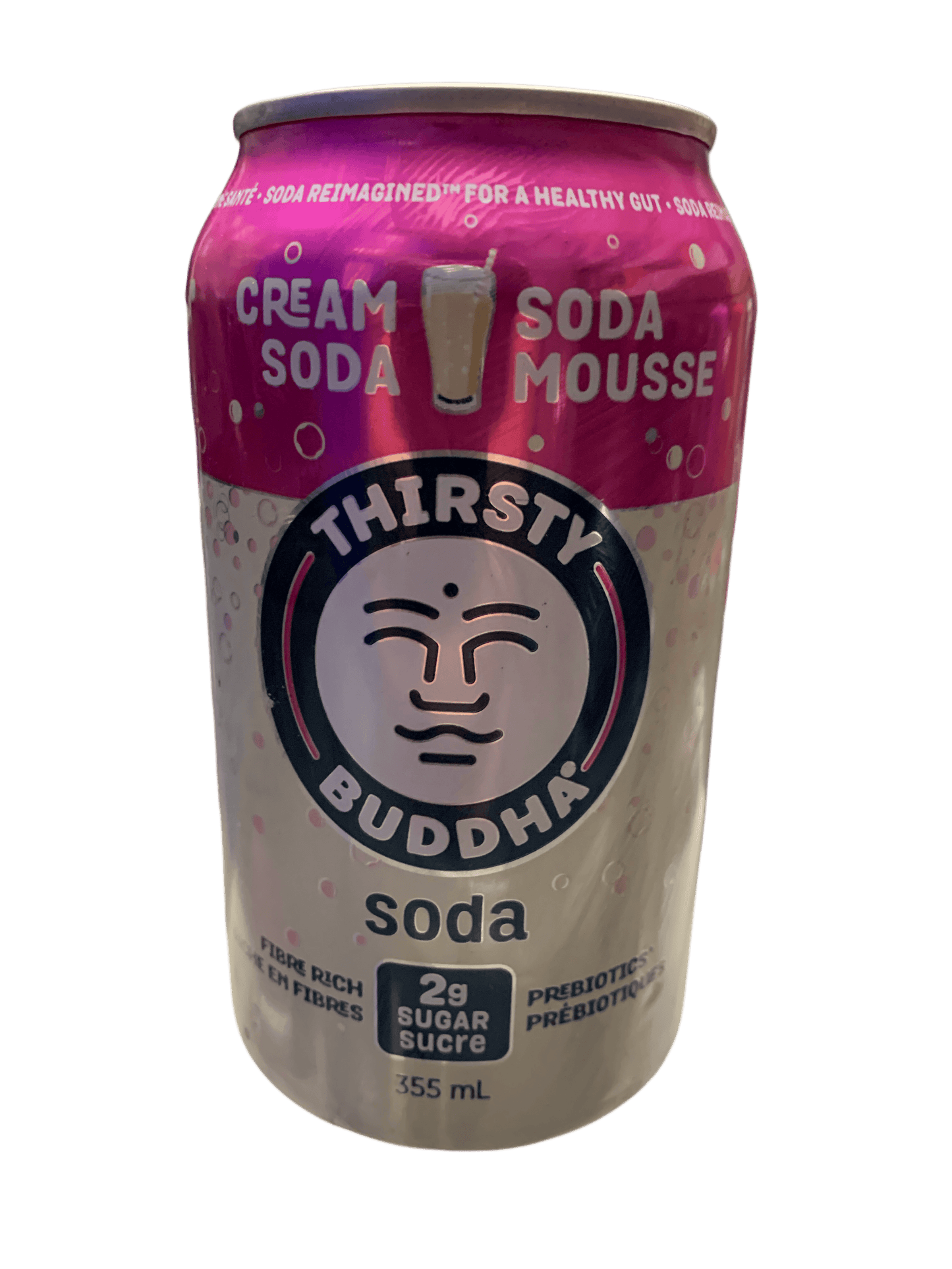 Thirsty Buddha Prebiotic Cream Soda Can 355ML - Canadian Edition
