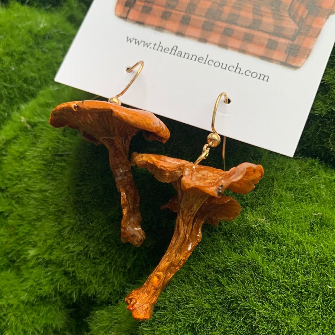 Boucles d'oreilles champignons sauvages de l'Ontario