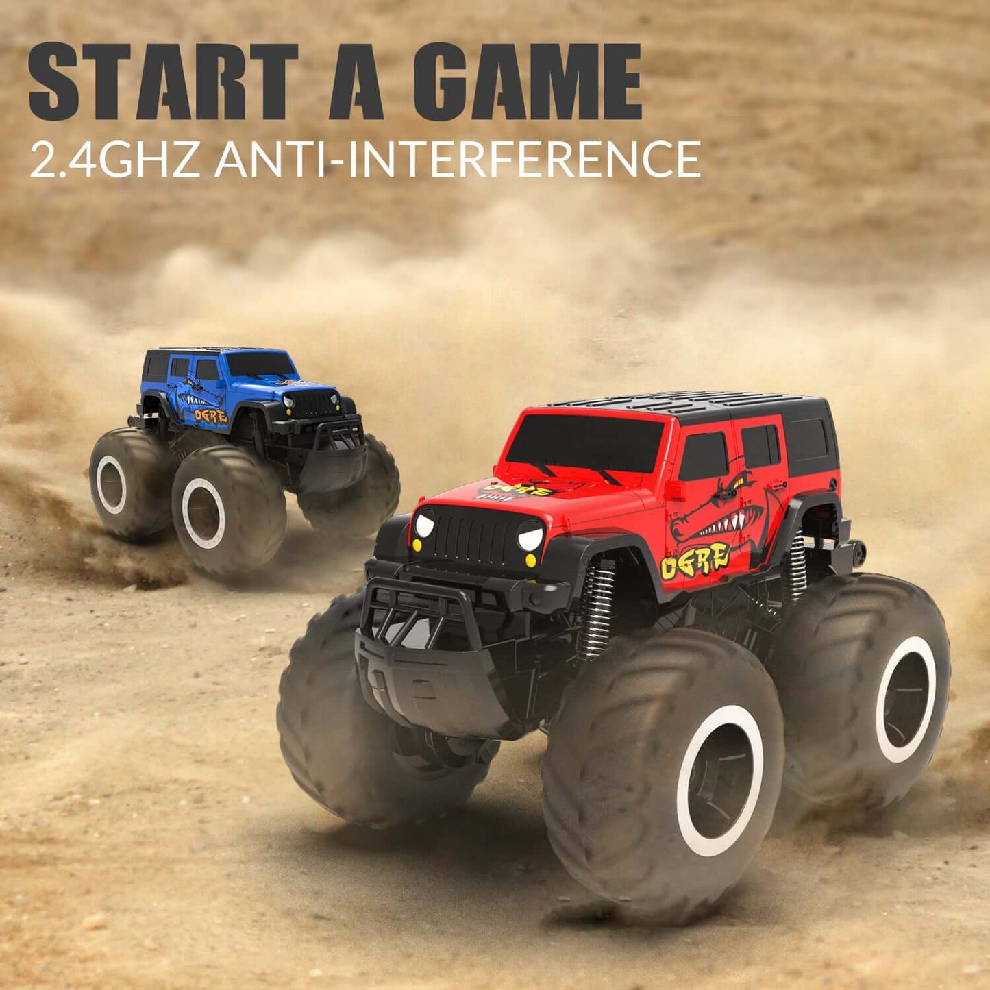 Monster Truck RC amphibie tout-terrain étanche pour enfants