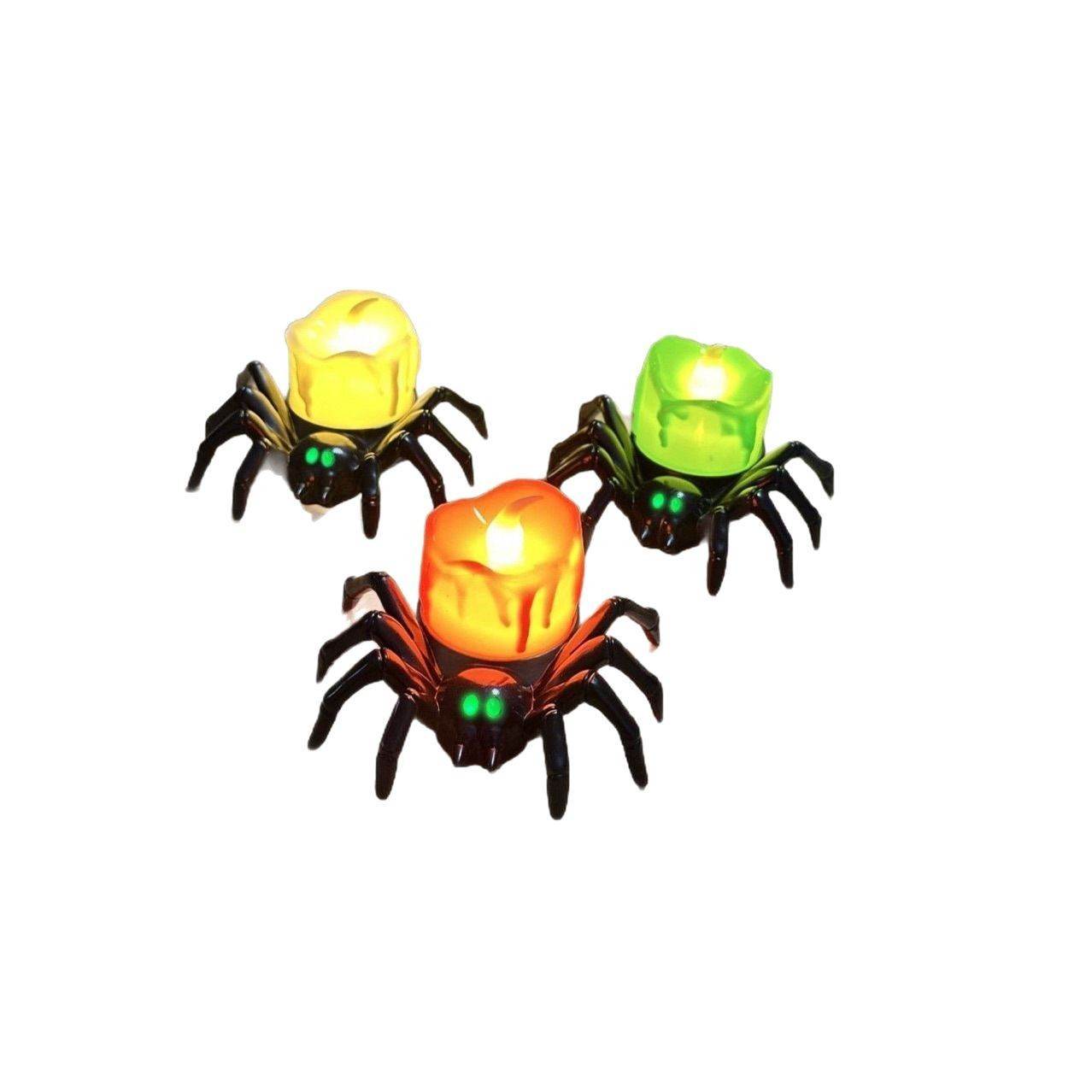Halloween Pumpkin Spider Candle Light Decoration Props - www.Shopthatapp.com