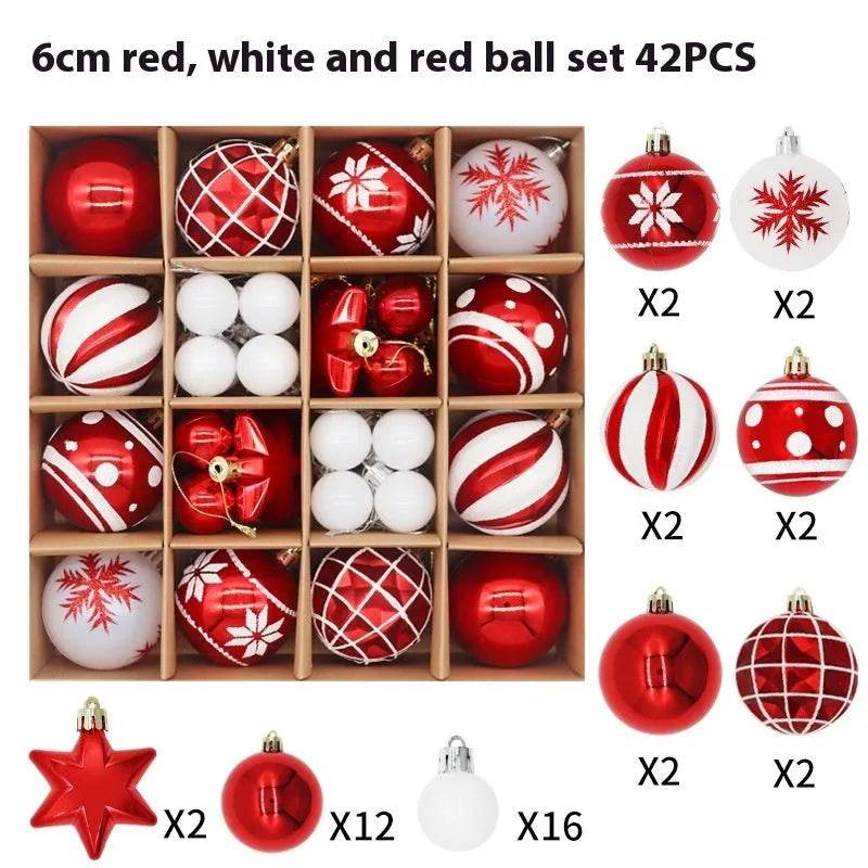 Christmas Decoration 6cm Electroplating Plastic Ball - www.Shopthatapp.com