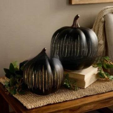 Starry Night Glass Halloween Pumpkin Decoration - www.Shopthatapp.com