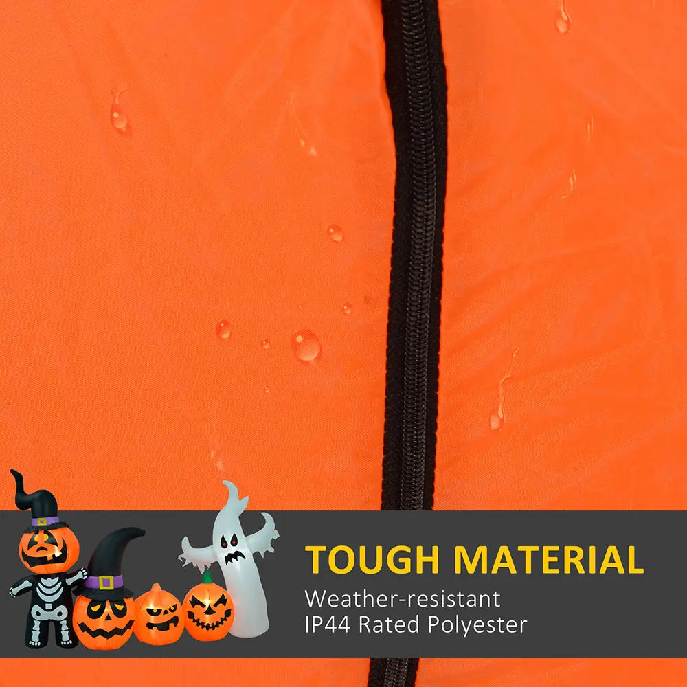7.5ft Inflatable Halloween Pumpkin Ghost Family, Blow Up LED Display For Garden Indoor Outdoor - www.Shopthatapp.com