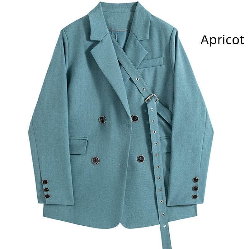 Design Niche Laced Blue Blazer Women - www.Shopthatapp.com