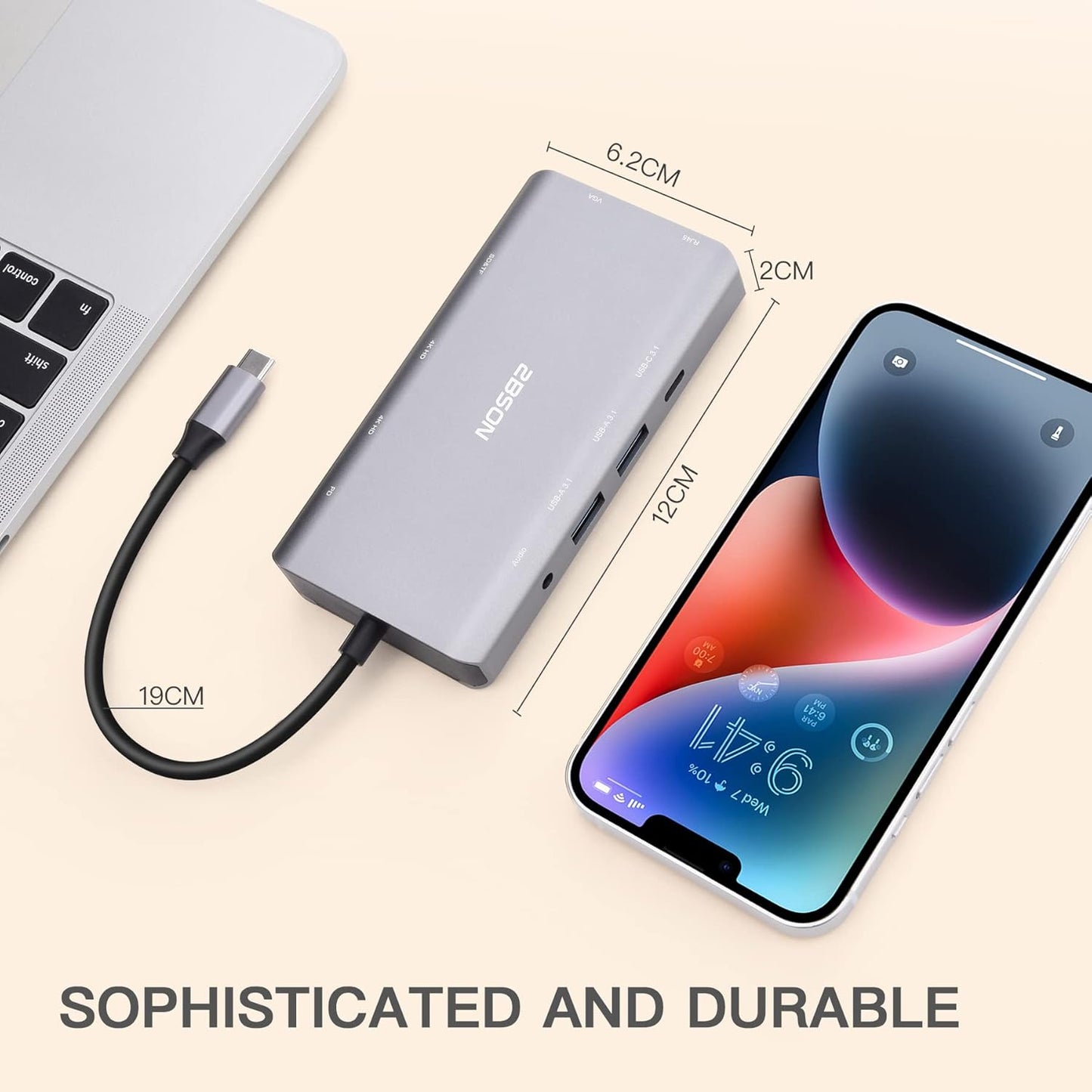 USB C Docking Station 2 HDMI 11 in 1 Triple Display USB C Hub 2 HDMI Plus VGA - www.Shopthatapp.com
