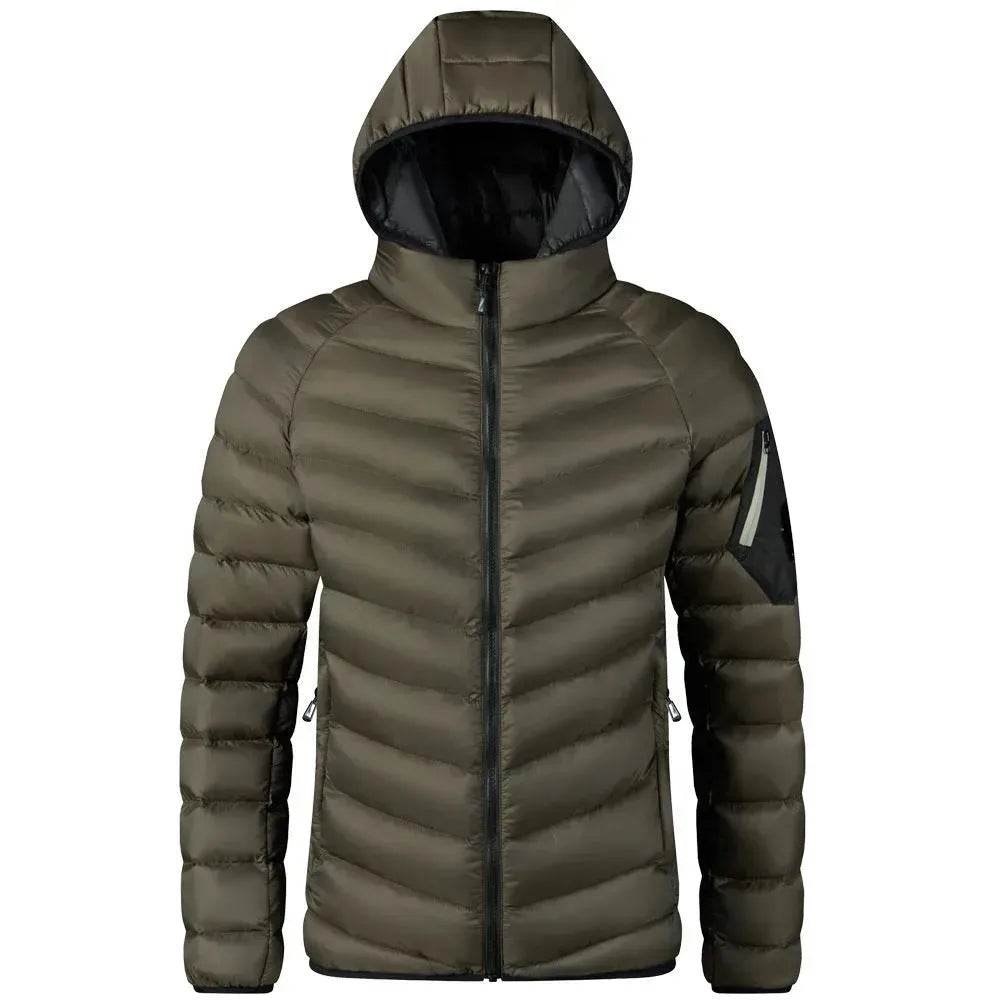 Winter Padded Thick Hooded Puffer Rain Jacket for men - www.Shopthatapp.com