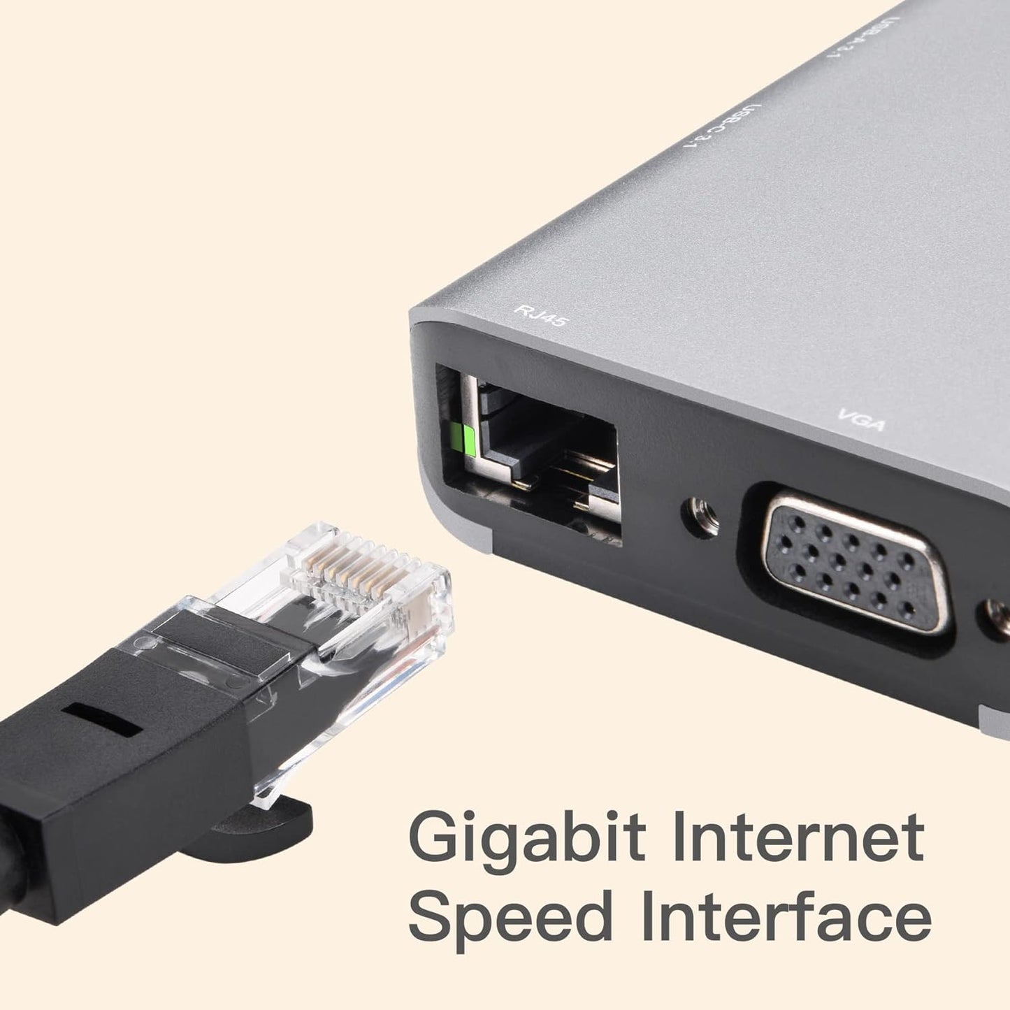 USB C Docking Station 2 HDMI 11 in 1 Triple Display USB C Hub 2 HDMI Plus VGA - www.Shopthatapp.com