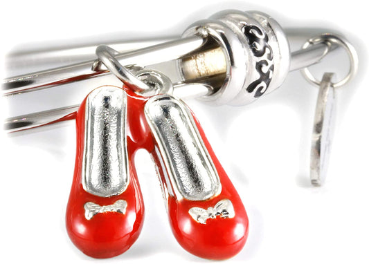 Wizard of Oz | Ruby Slippers Jewelry or Ruby Red Slippers Bracelet Bangle for Fans of The Wizard of Oz Gifts or Wizard of Oz Collectibles of Ruby Red Slippers for Dorothy from Wizard of Oz Party Favor - www.Shopthatapp.com