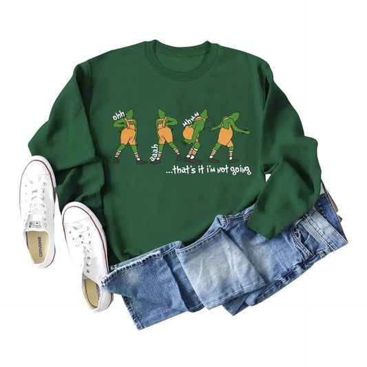 Women's Christmas Printed Long Sleeved  Pullover Sweatshirt - www.Shopthatapp.com
