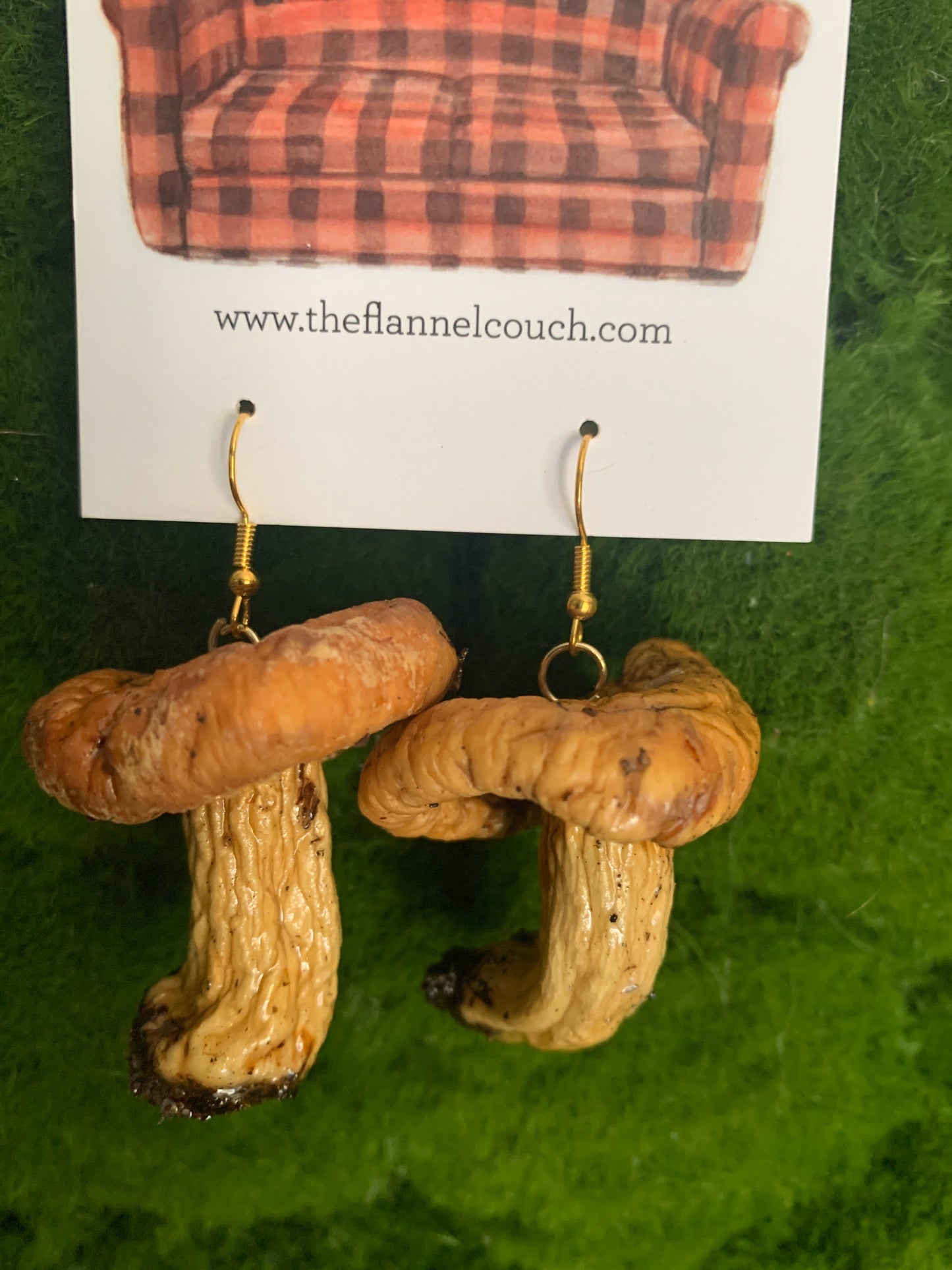 Boucles d'oreilles champignons sauvages de l'Ontario