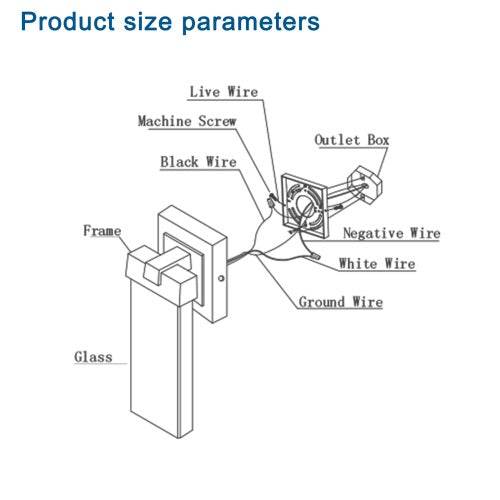 Outdoor Waterproof Transparent LED Crystal Wall Light Supports Many Types Of Bulb-2 Packs - www.Shopthatapp.com