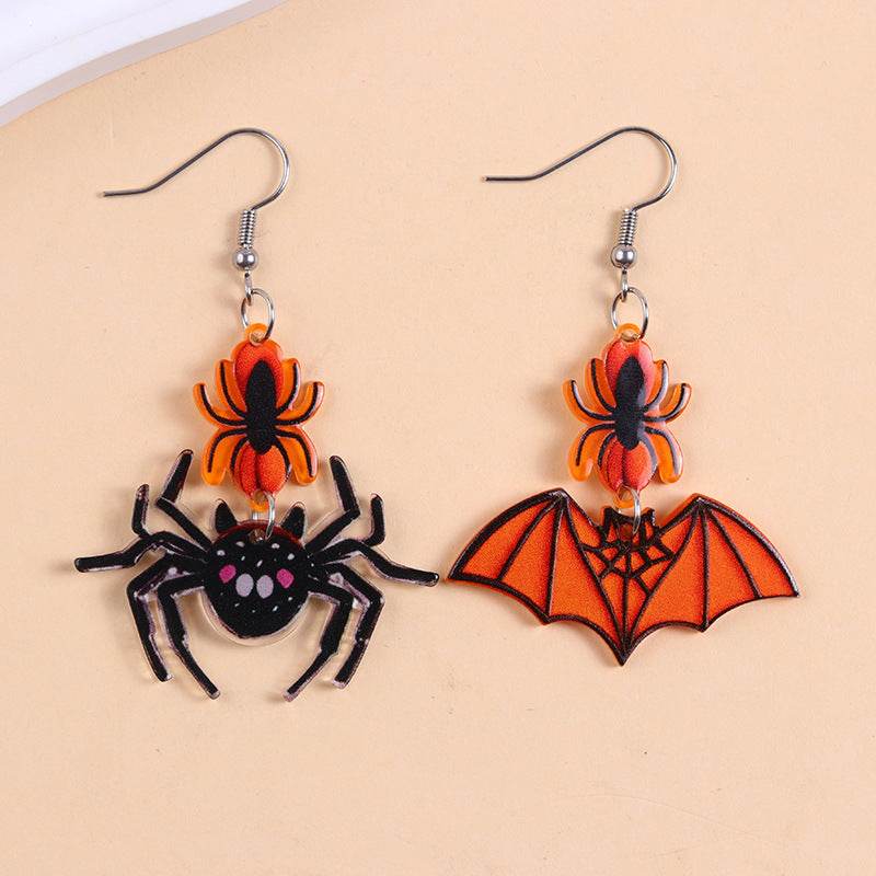 European And American Halloween Series Acrylic Earrings Color - www.Shopthatapp.com