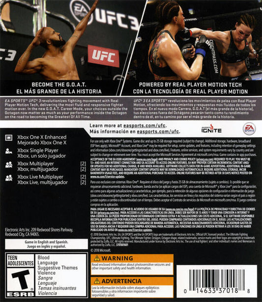 UFC 3 (usagé) - www.Shopthatapp.com