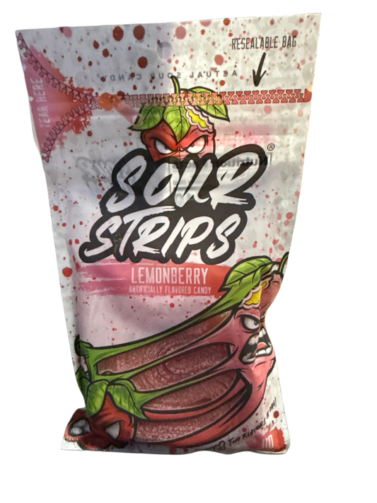 Sour Strips Lemonberry Flavour 96G - U.S Edition - www.Shopthatapp.com