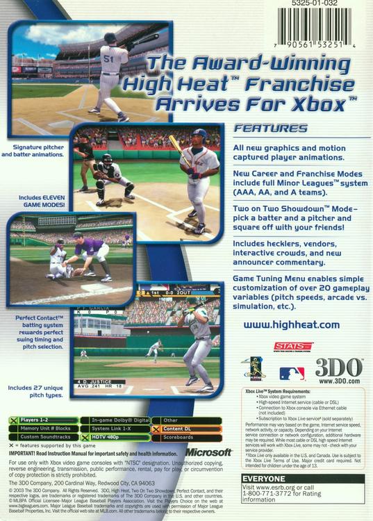 High Heat Major League Baseball 2004 (usagé) - www.Shopthatapp.com