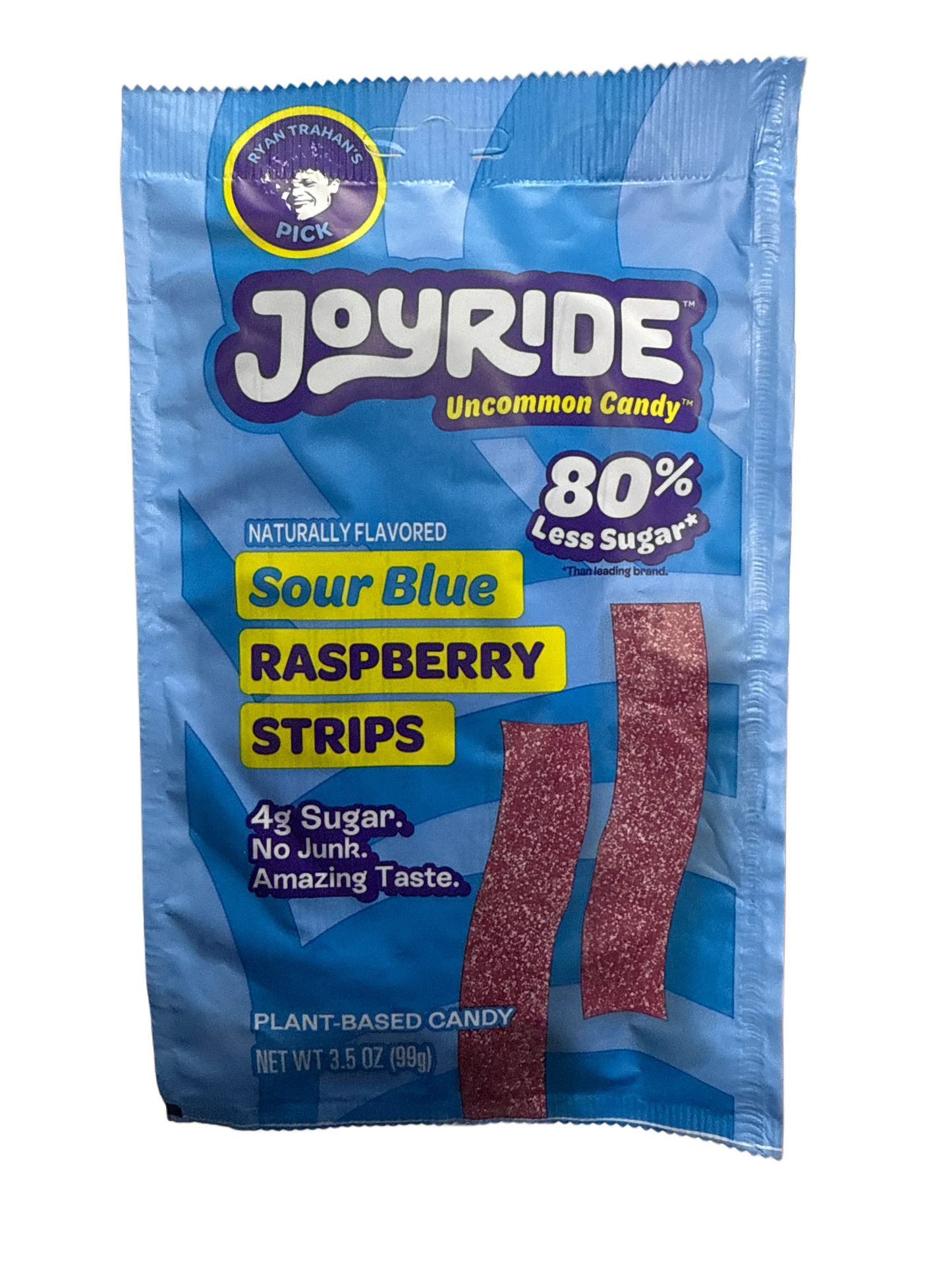 JOYRIDE UNCOMMON CANDY Sour Blue Raspberry Strips 3.5OZ - U.S Edition - www.Shopthatapp.com