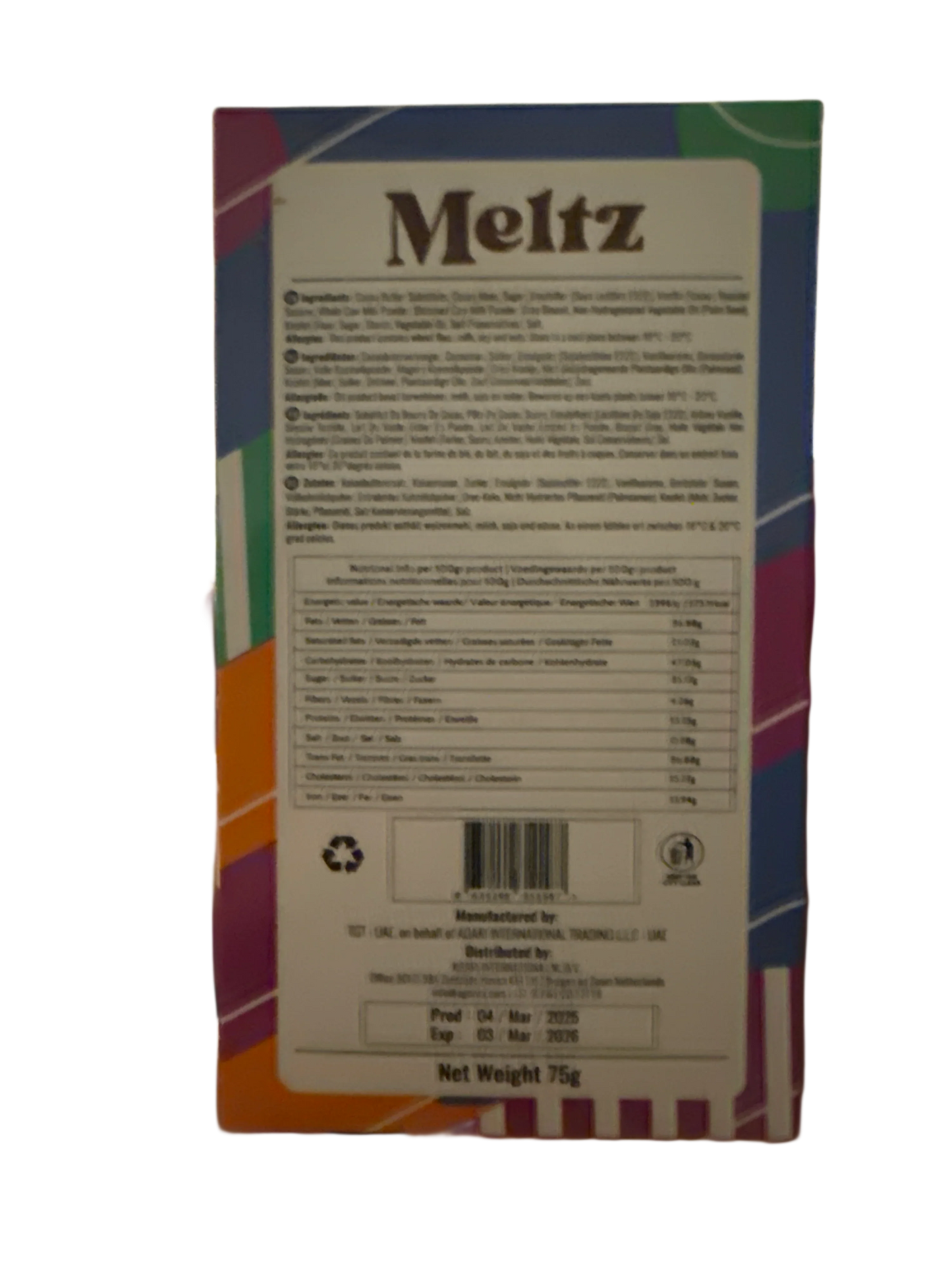 Meltz Dubai Chocolate Oreo Knafeh Flavour 75G - Dubai Edition - www.Shopthatapp.com