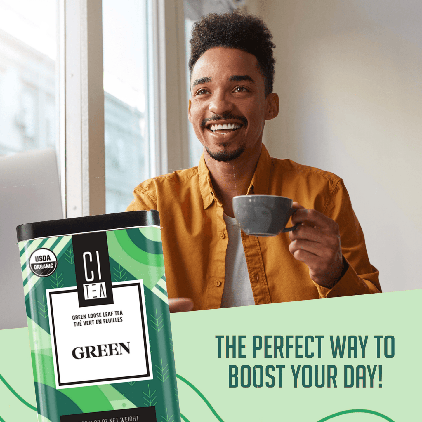 Green Loose Tea & Infusion Teacup Gift Set - www.Shopthatapp.com