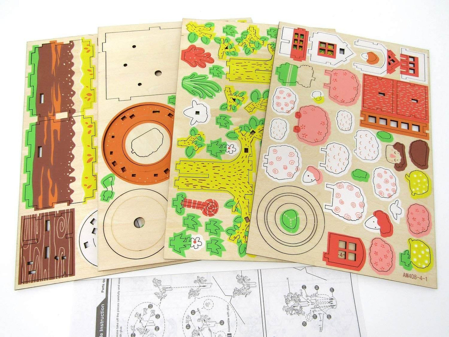 Puzzle en bois 3D « Robotime » : Cabane dans les arbres | KidsToyLover