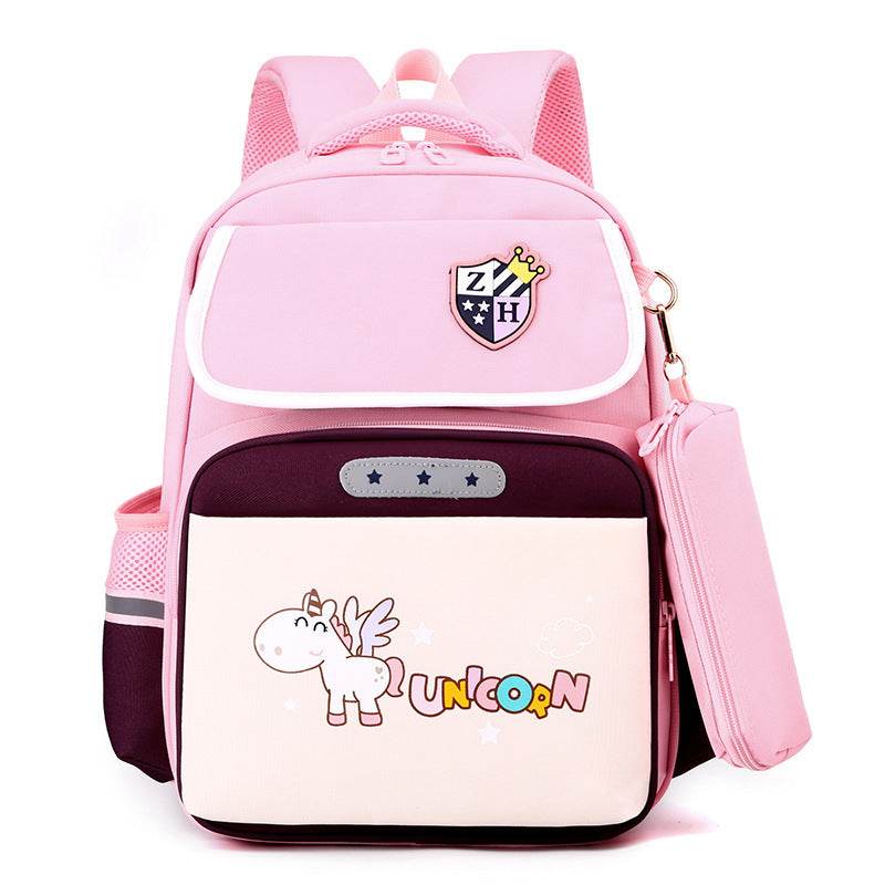 Primary School Large Capacity Spine Supportive Canvas Backpack for school - www.Shopthatapp.com