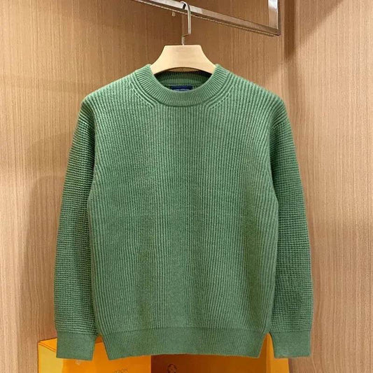 Autumn Fashion Knitted Woolen Thick Round Neck Pullover Sweater for men - www.Shopthatapp.com