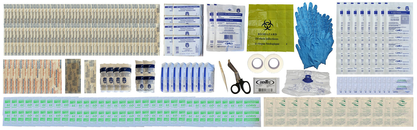 CSA Z1220 - 17 TYPE 2 LARGE FIRST AID KIT(51-100 Workers), Plastic Box - www.Shopthatapp.com