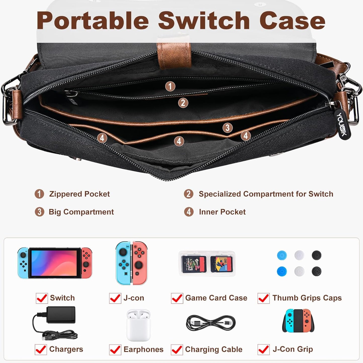 Premium Nintendo Switch 13-in-1-Zubehörpaket – Rundumschutz garantiert