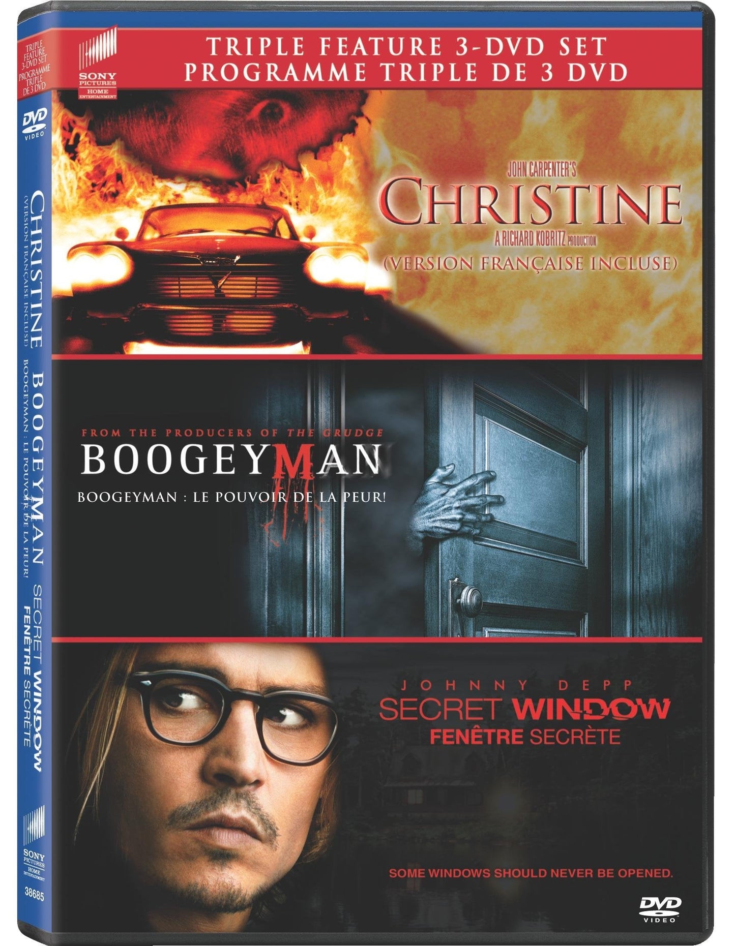 Boogeyman (2005) / Christine (1983) / Secret Window - Set (Bilingual) - www.Shopthatapp.com