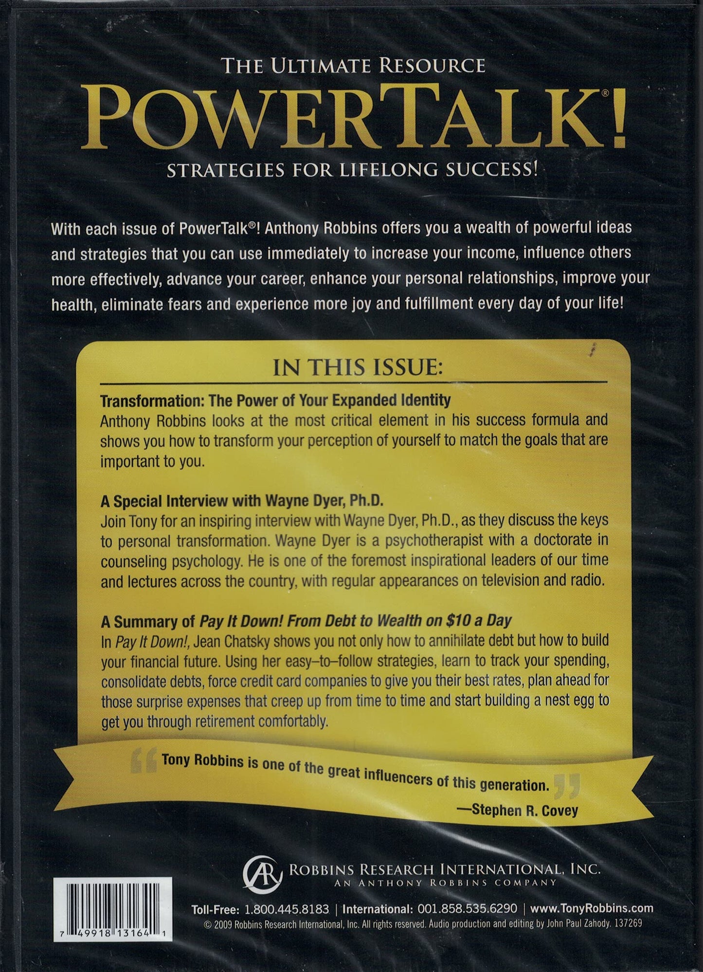 Anthony Robbins Power Talk