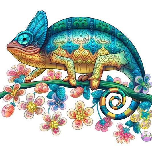 Each Piece Is Animal Shaped Christmas Gift Colorful Elephant Turtle Wooden Jigsaw Puzzles - www.Shopthatapp.com