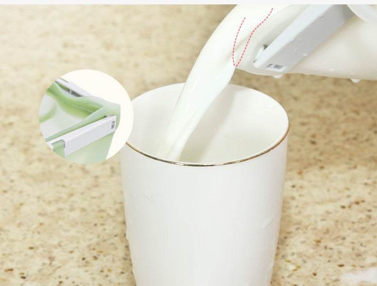 Reusable Silicone Food storage Bag Vacuum Seal Freezer Bag - www.Shopthatapp.com