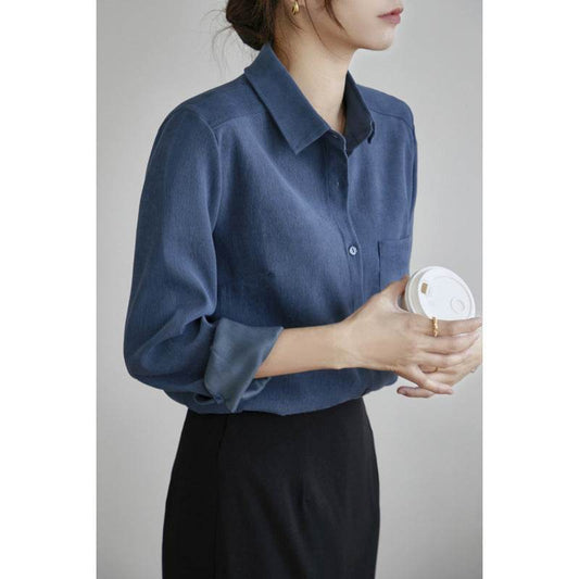 New Autumn And Winter Bandage Dress Shirt For Women - www.Shopthatapp.com