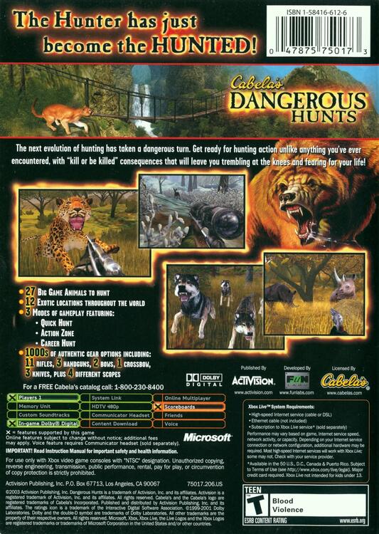Cabela's Dangerous Hunts (usagé) - www.Shopthatapp.com