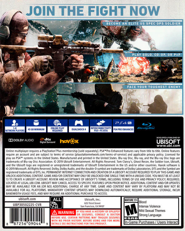 Tom clancy's Ghost Recon - Breakpoint (usagé) - www.Shopthatapp.com