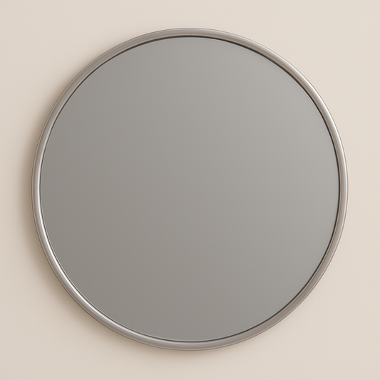 Round Vanity Mirror – Black, Gold, Nickel | 24" & 32" Metal Frame - www.Shopthatapp.com