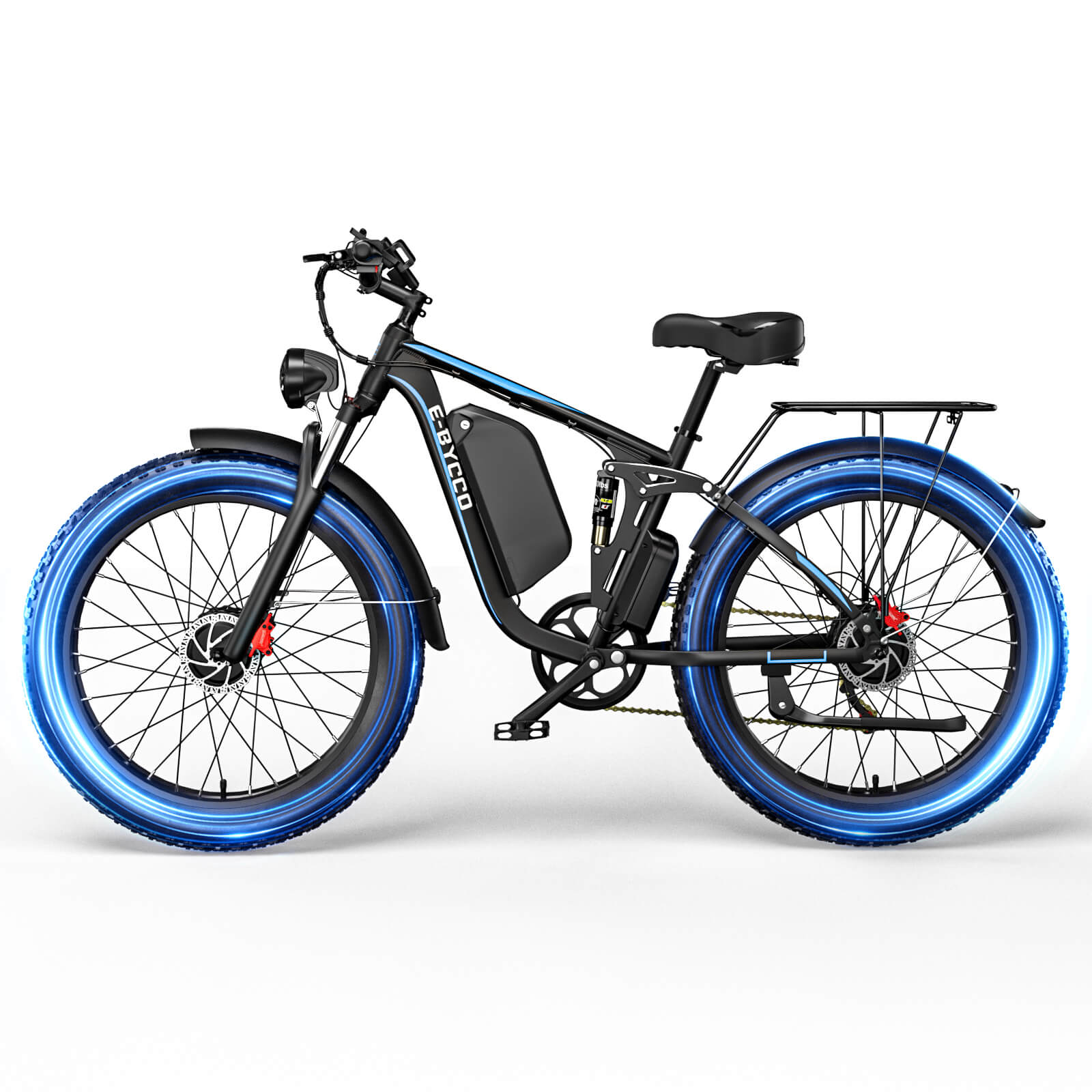 E·Bycco 26"EB7PRO Electric Bike 2000W Peak 3000W 52V23Ah Battery - www.Shopthatapp.com