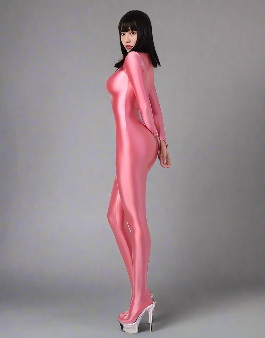 Spandex Nylon Full Bodysuit Back Zipper Zentai Shinny Cosplay Jumpsuit - www.Shopthatapp.com