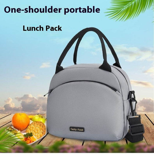 Women Portable Fashion Insulated Work Lunch Bag Handbag - www.Shopthatapp.com