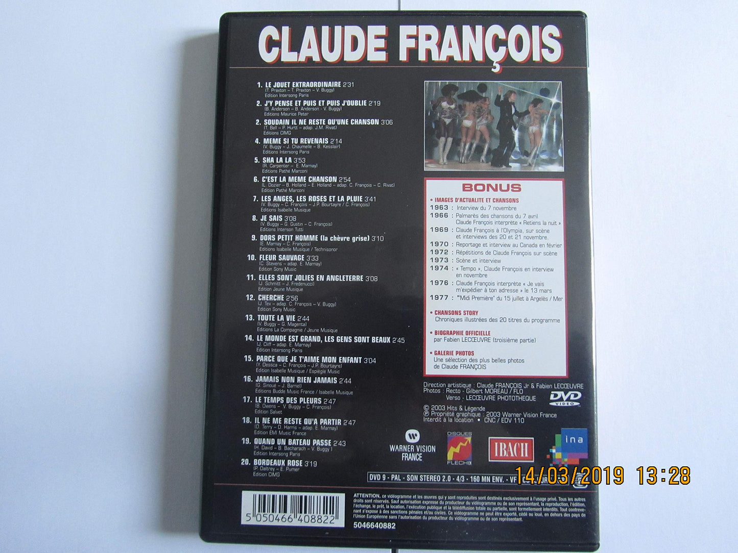 Claude François : Hits & Légendes - Vol.3