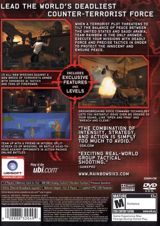 Tom Clancy's Rainbow Six 3 (usagé) - www.Shopthatapp.com