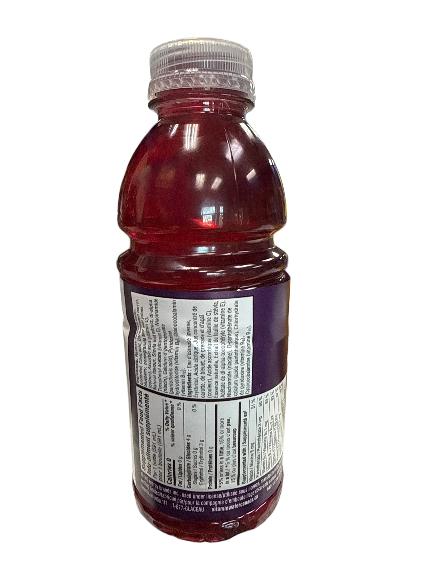 Vitamin Water Zero Sugar Acai Blueberry Pomegranate Flavour 591ML - Canadian Edition