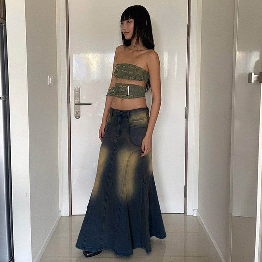 Women's Fashion Personality Denim Skirt - www.Shopthatapp.com