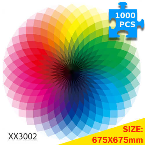 1000-Pc Round RGB Color Palette Puzzle | KidsToyLover - www.Shopthatapp.com