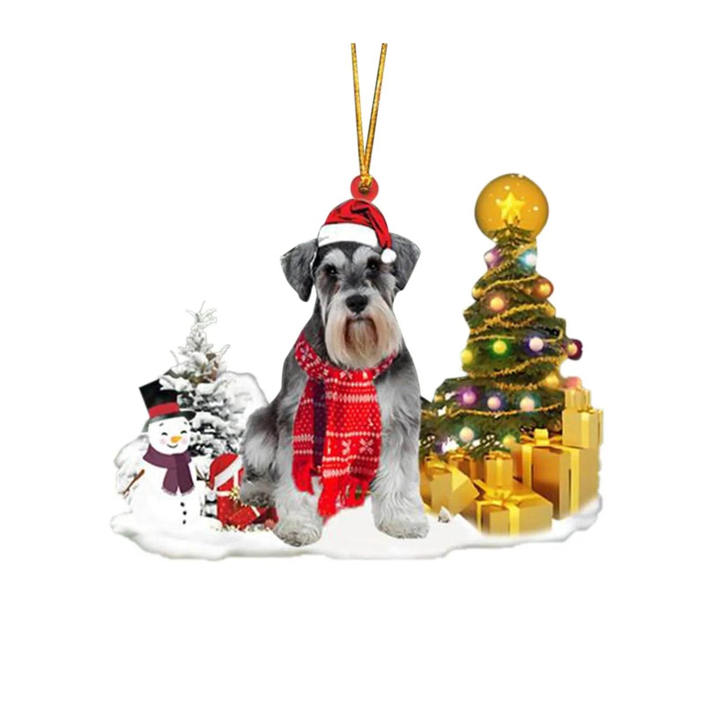 Christmas Family Puppies Decorate Trees With Lights - www.Shopthatapp.com