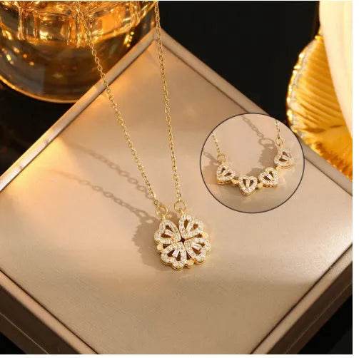 Fashion Acrylic Rotating  Valentine  Rose Jewelry gift  Box - www.Shopthatapp.com